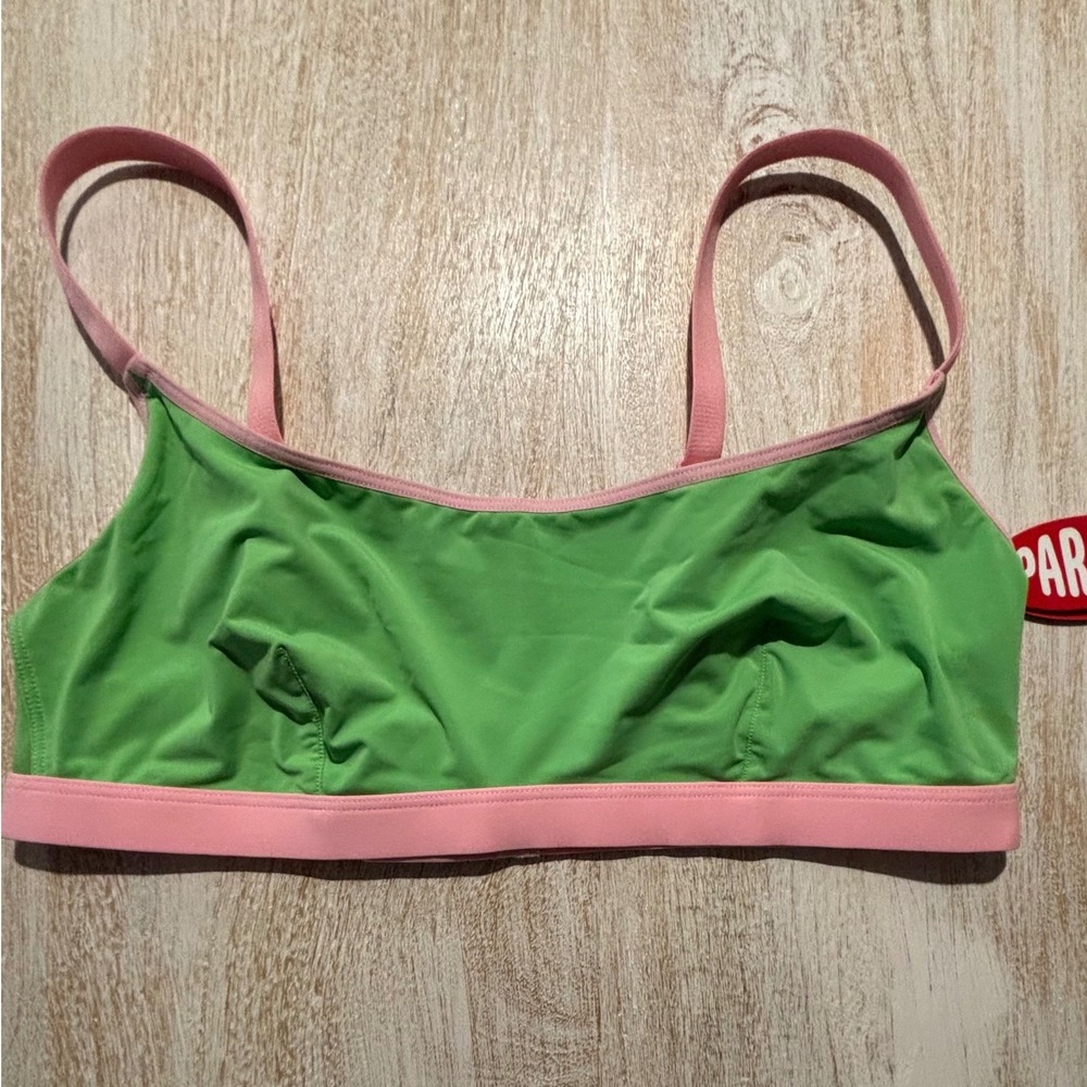 NEW Parade Large Bralette Women Green Pink